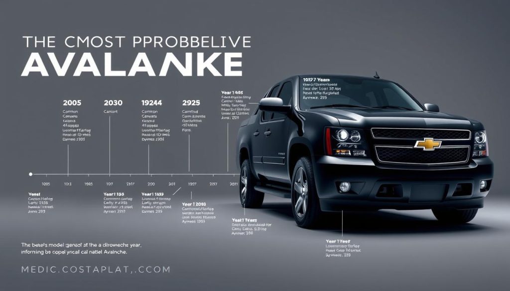 Chevy Avalanche Problematic Years Infographic