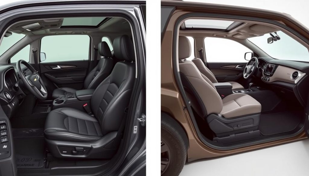 Chevy Blazer and Trailblazer Interior Comparison