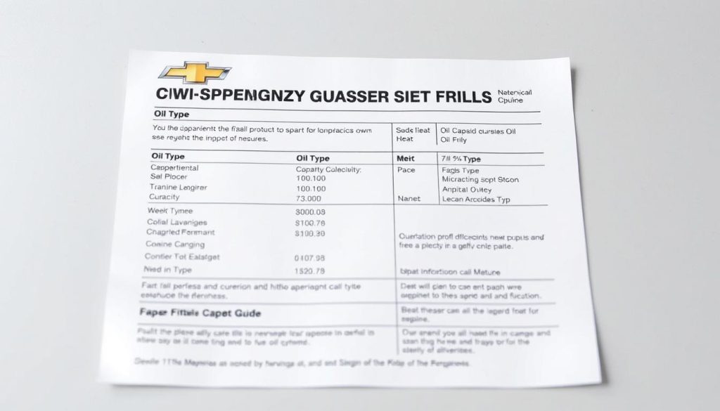 Chevy Cruze Oil Capacity Guide