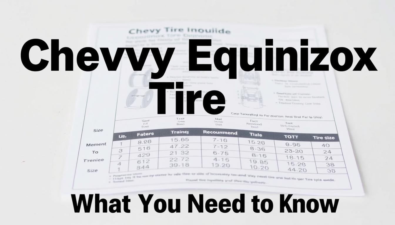 Chevy Equinox Tire Size Guide