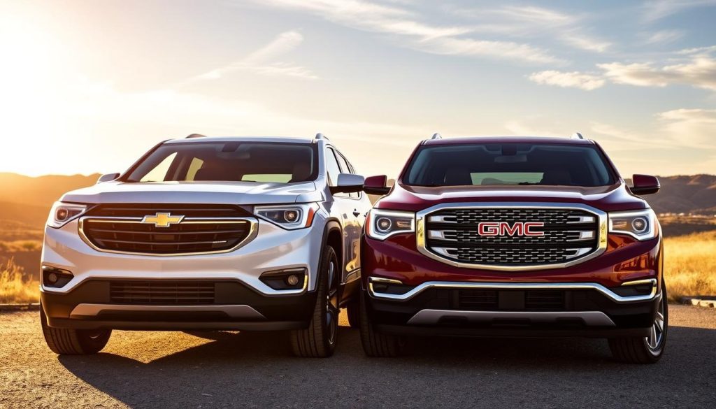 Chevy Traverse and GMC Acadia Exterior Comparison