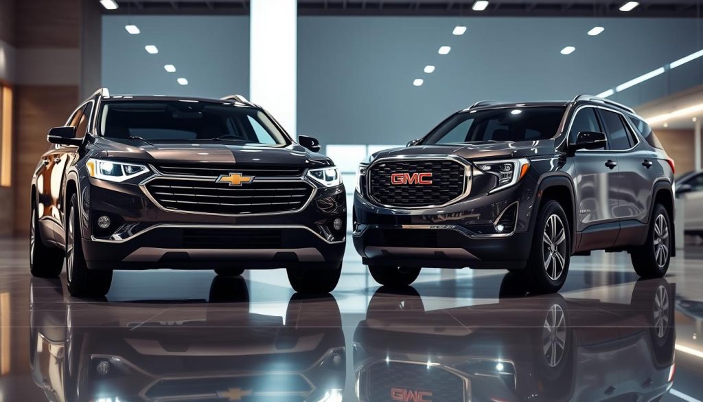 Chevy Traverse vs GMC Acadia Feature Comparison