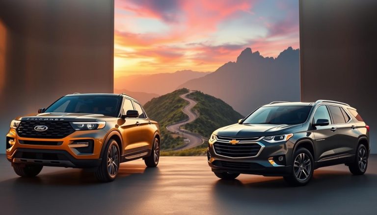 Ford Explorer vs Chevy Traverse SUV Comparison