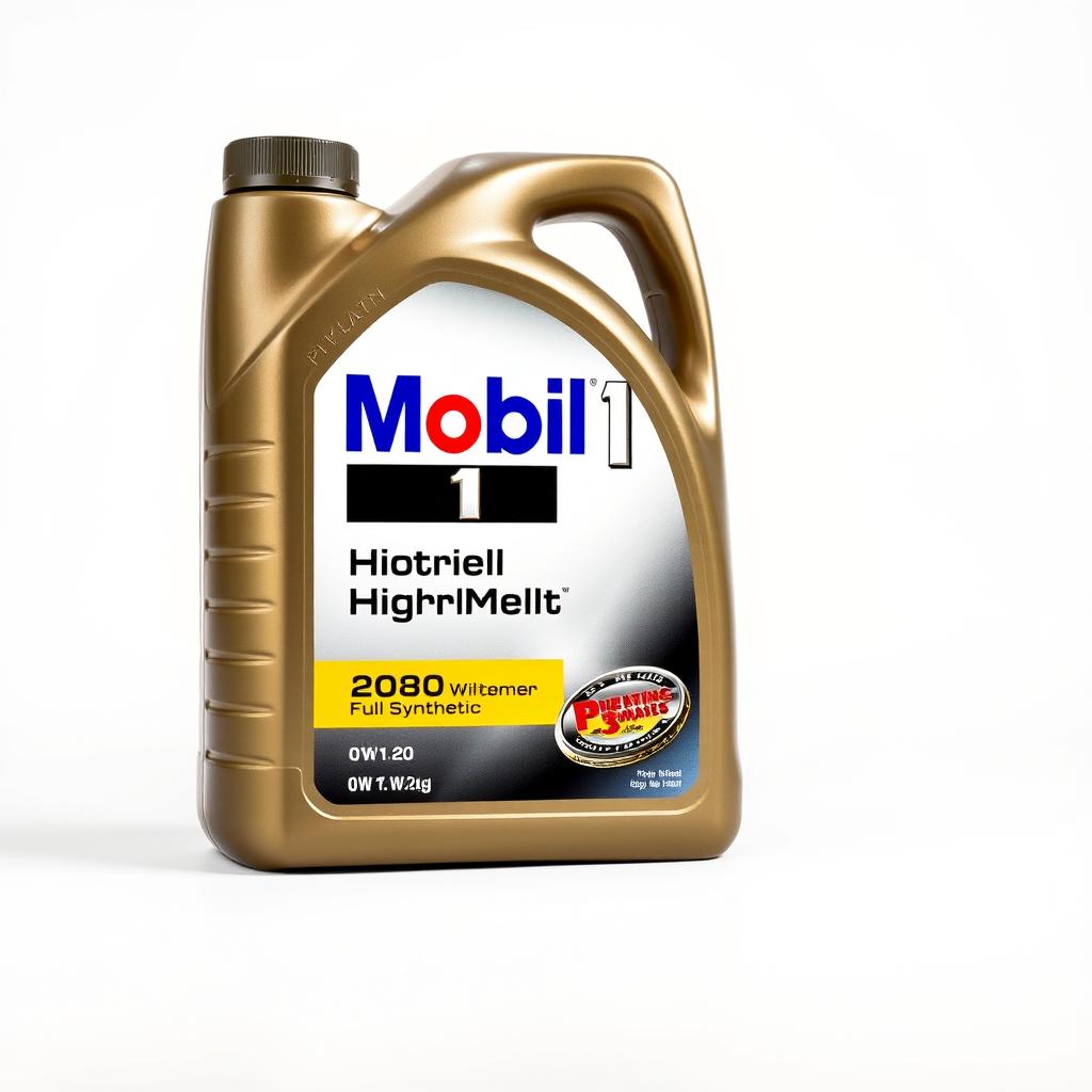 Mobil 1 High Mileage Full Synthetic 0W-20 oil bottle