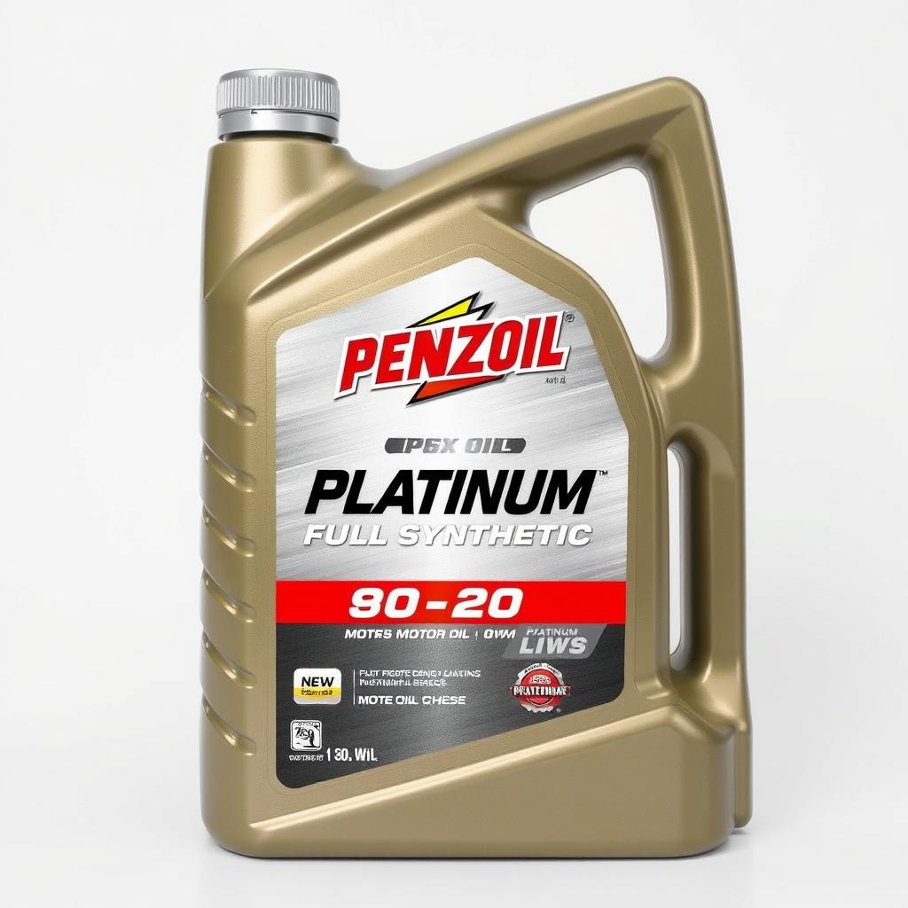 Pennzoil Platinum Full Synthetic 0W-20 oil bottle